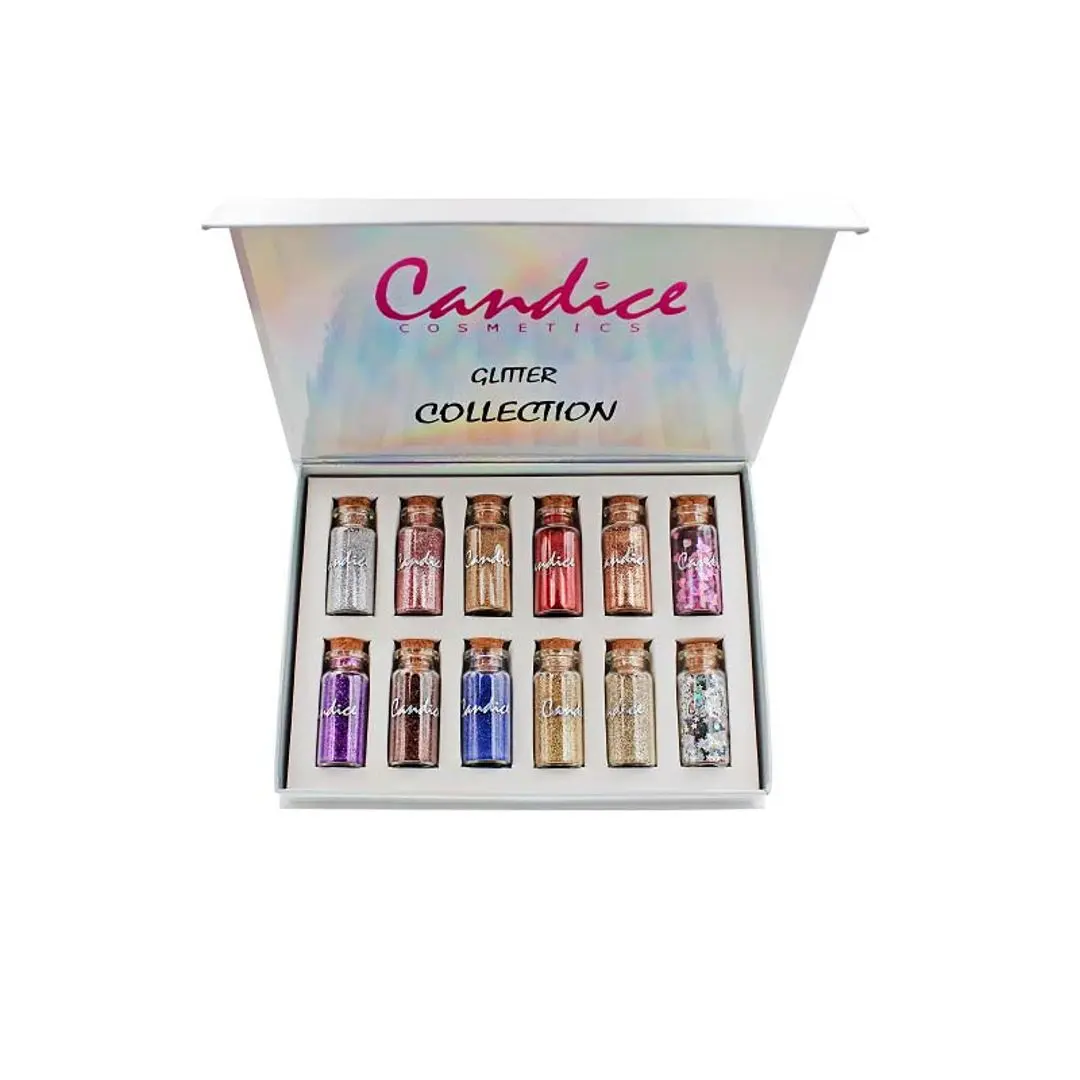 Candice 12 Pc Chunky and Loose Glitter Collection - Makeup Cosmetic