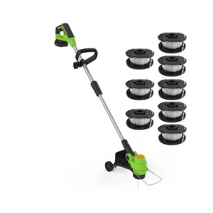 20V Weed Wacker Cordless, 2 x 2.0Ah Batteries & Charger, 12'' Electric Weed Eater String, Grass Trimmer with 8 Replacement Line, Battery Powered String Trimmer for Lawn Yard Patio Garden