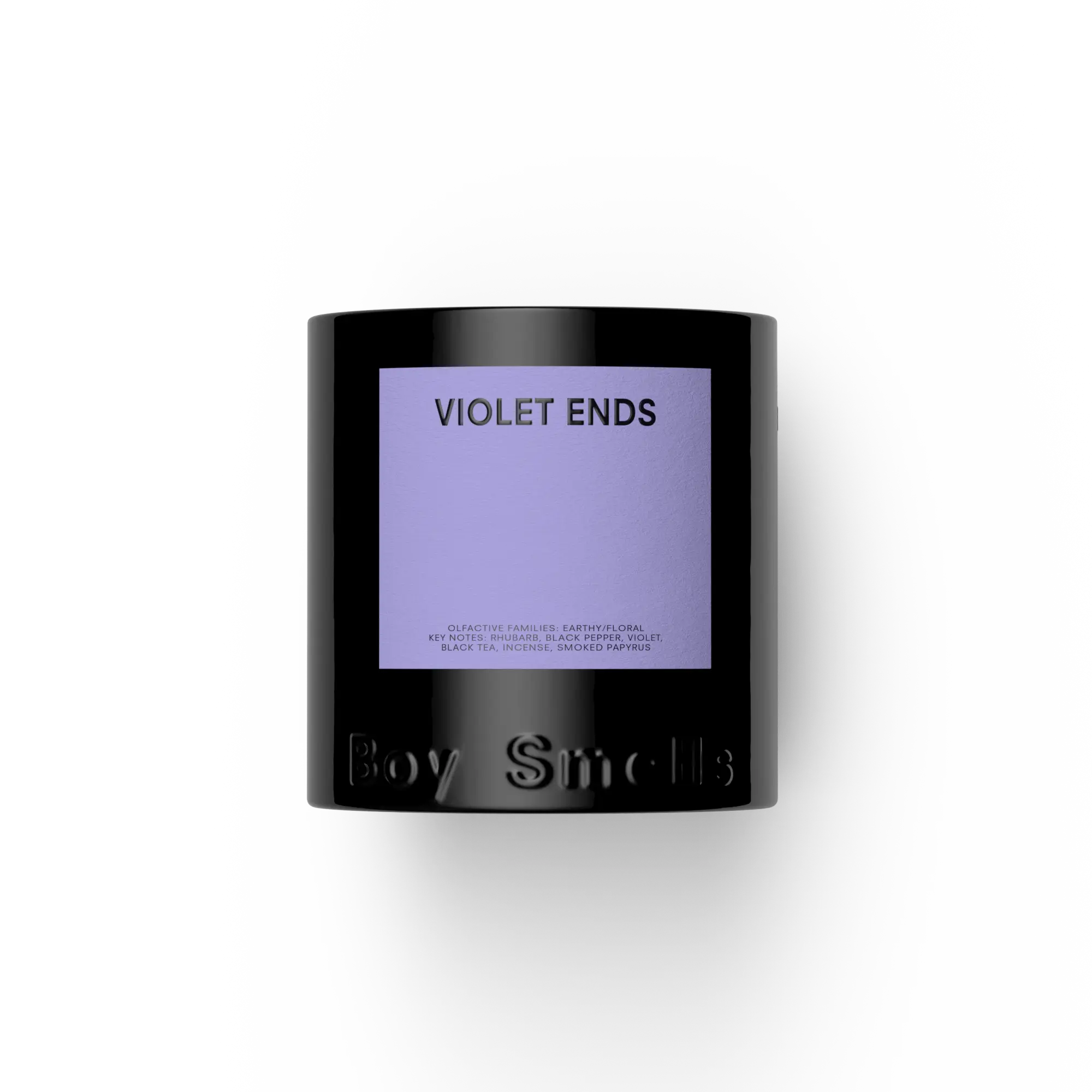 Violet Ends - 8.5oz Candle - Rhubarb, Violet + Incense