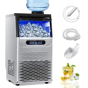80lb/24hr Undercounter Ice Maker Commercial Home Use - NSF 22lb Bin Self Cleaning Silent Operation Bar Ready Stainless Steel CIM30-S Icemachine Icemakermachine