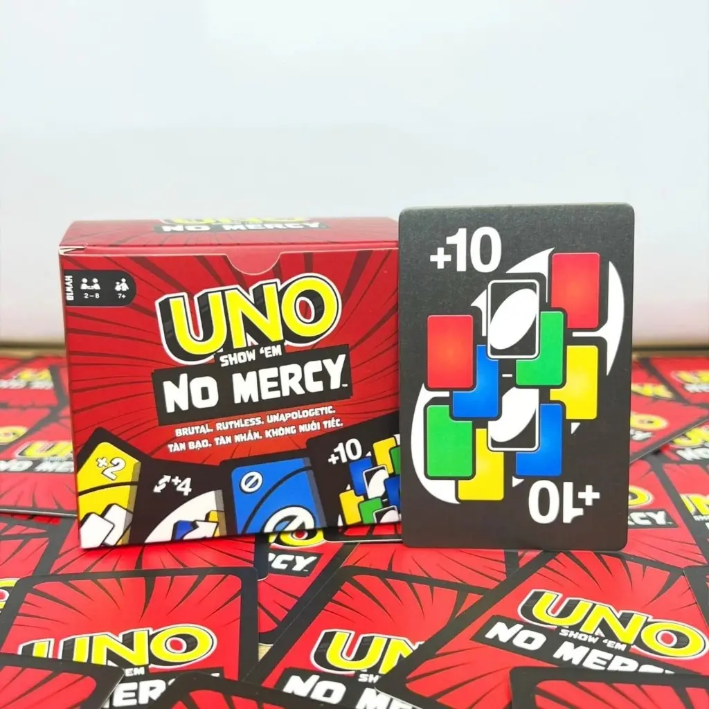 UNO No Mercy Ultimate Card Game – 210 Premium Cards, Crazy Challenges & Nonstop Party Entertainment