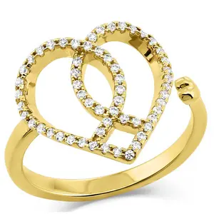Montana Silversmiths Gold Faith Heart Ring