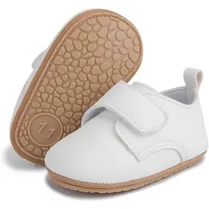 Baby Boys Girls Oxford Shoes PU Leather Soft Rubber Sole Sneakers Anti-Slip Toddler Ankle Boots Infant Walking Shoes Moccasins