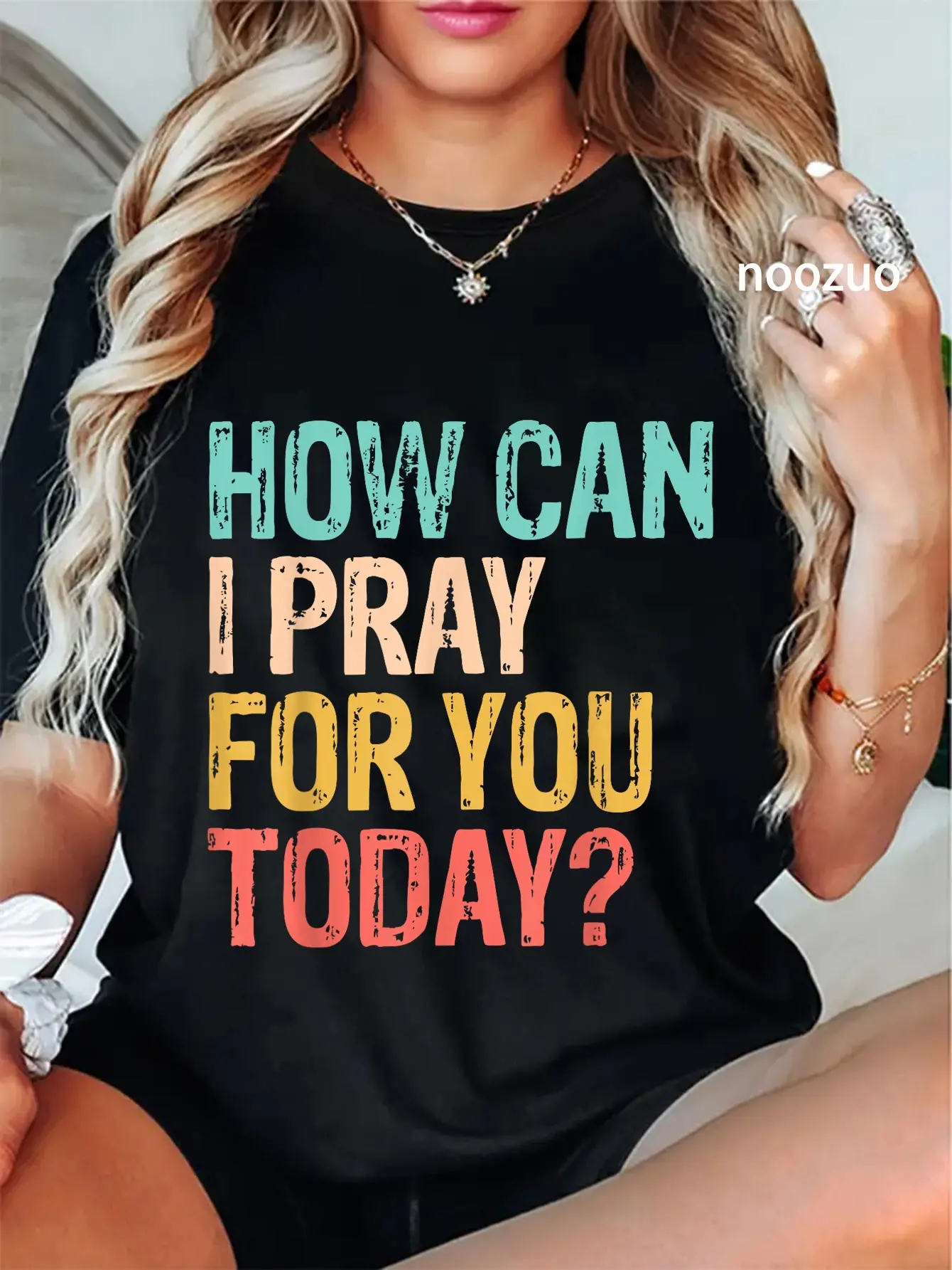 100% Cotton How Can I Pray for You Today Christian Prayer T-Shirt