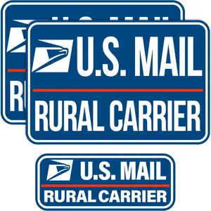 3 Pack Heavy Duty U.S. Mail Delivery Driver Magnetic Signs Rural Delivery Carrier Magnets 2(12"*8") 1(11"*3") For Cars, SUV, Trucks.Images Subject to Copyr