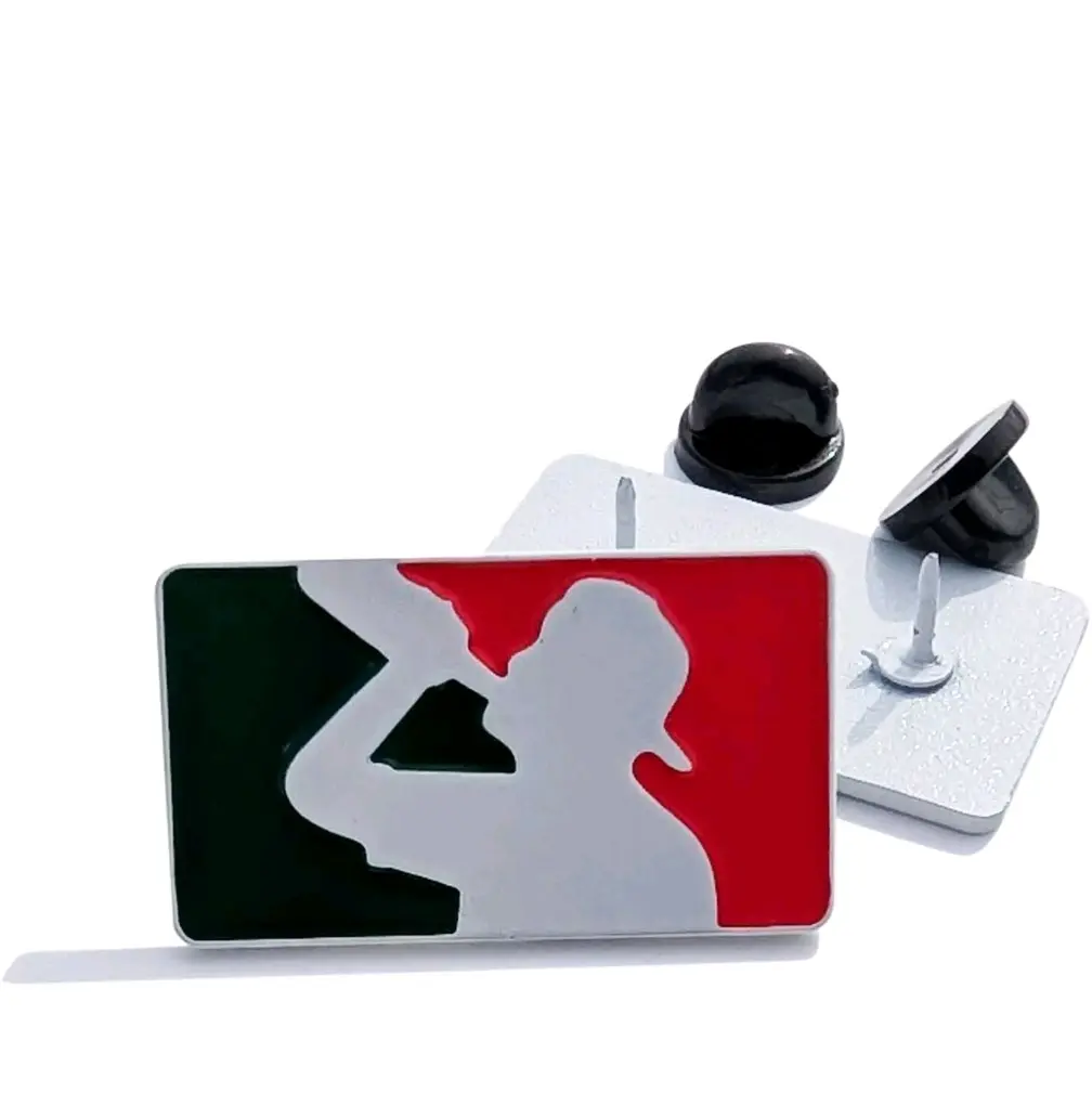 Pin Mexican Racing Pin Mexican Flag Pin For Caps Clothing Enamel Badge Plate pin