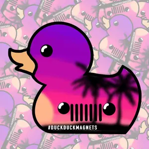 MALIBU BEACH DUCK MAGNET