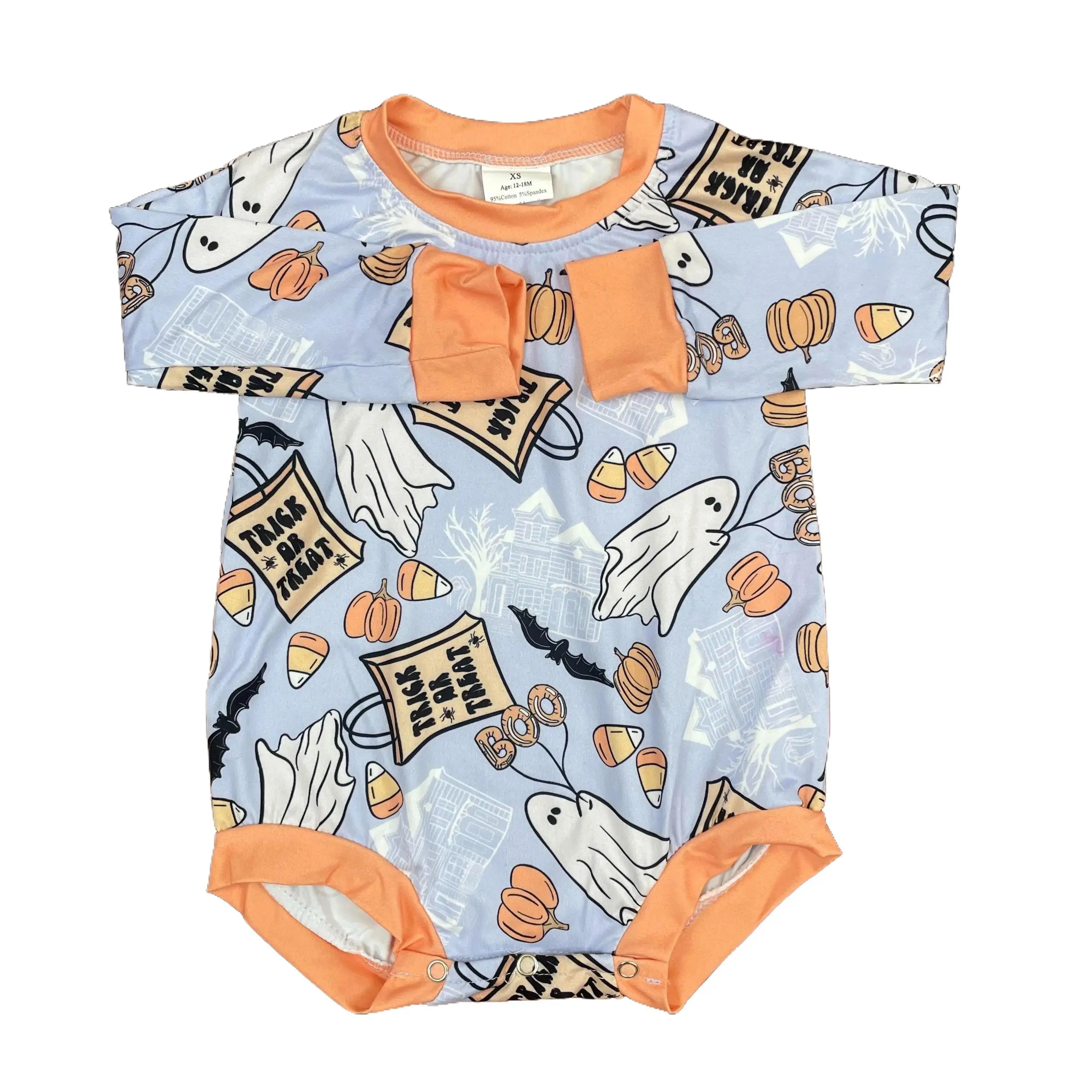 baby boy clothes boy halloween bubble long sleeve ghost romper one-piececs baby  onesie