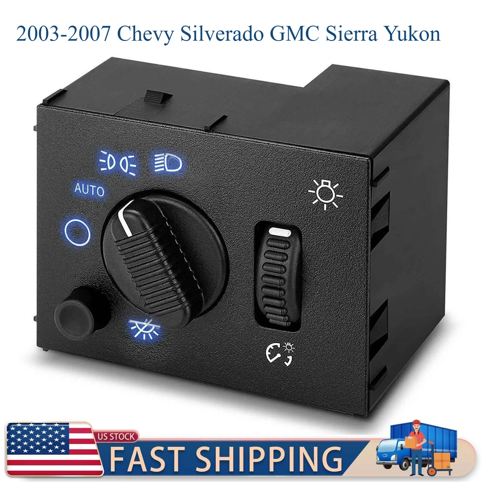 Headlight Headlamp Dimmer Switch for 2003-2007 Chevy Silverado GMC Sierra Yukon ,for 1999-2002 Chevy Silverado GMC Sierra Yukon