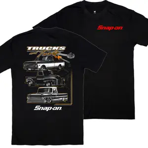 180g[100%cotton]Snap On Trucks and Tools T-shirt, Trucks Lover Shirt Top Menswear, Made in USA