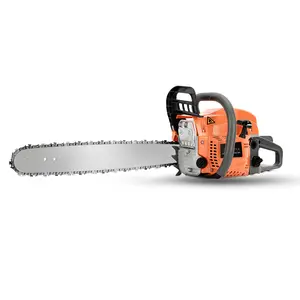 20inch 58CC Gas Powered Chainsaw, 1.98 HP 2 Stroke Engine Gas Power Chainsaws with Non-Slip Handle, Gas Chainsaws with Dual Fuel Tanks, For Wood Cutting, Tree Trimming, and Land Clearing