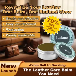 Lufane Furniture Care  Cream - All-Natural, Non-ToxicLeather Conditioner - Waterproof Formula. Repairsgenuine leather sofas, car leather seats, office leatherchairs, home leather chairs, shoes, wallets, jackets,handbags, and equestrian equipment.