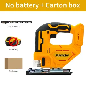 18V Brushless Jigsaw, Cordless Lithium Electric Saw, 45° Cut, LED Light, Woodworking Scroll Saw, Metal Cutting, Auto Repair, Household DIY, Compatible with DeWalt 20V Max Battery, Wood Cutting Machine