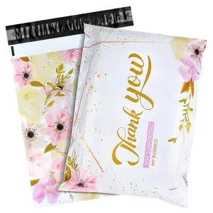 50/100Pcs Large Poly Mailers Cute Shipping Bags for Small Business Clothing Mailers Poly Bags Thank You Poly Mailer Plastic Mailing Bags, Big Polymailers Package Bags