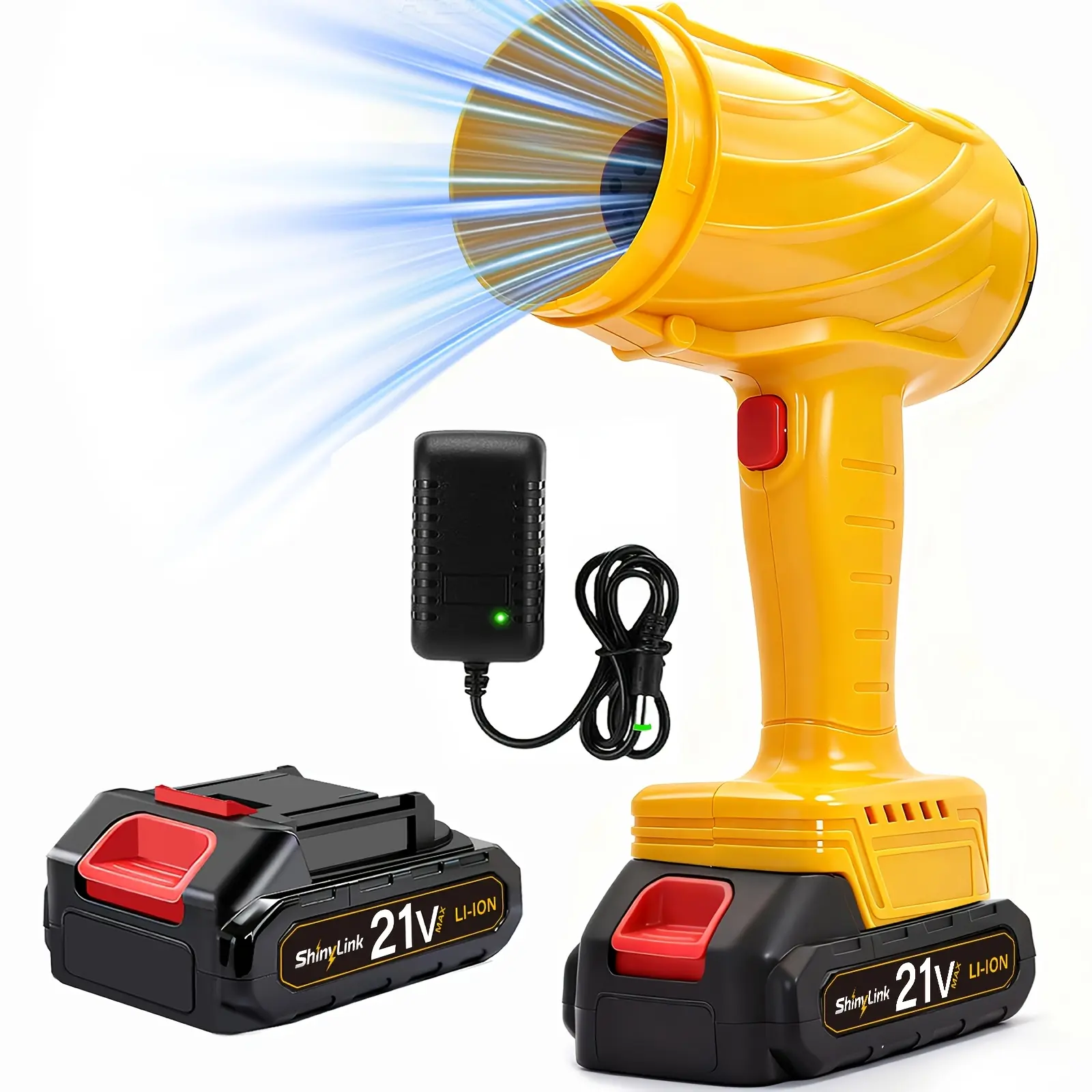 Portable yellow 1-cell battery