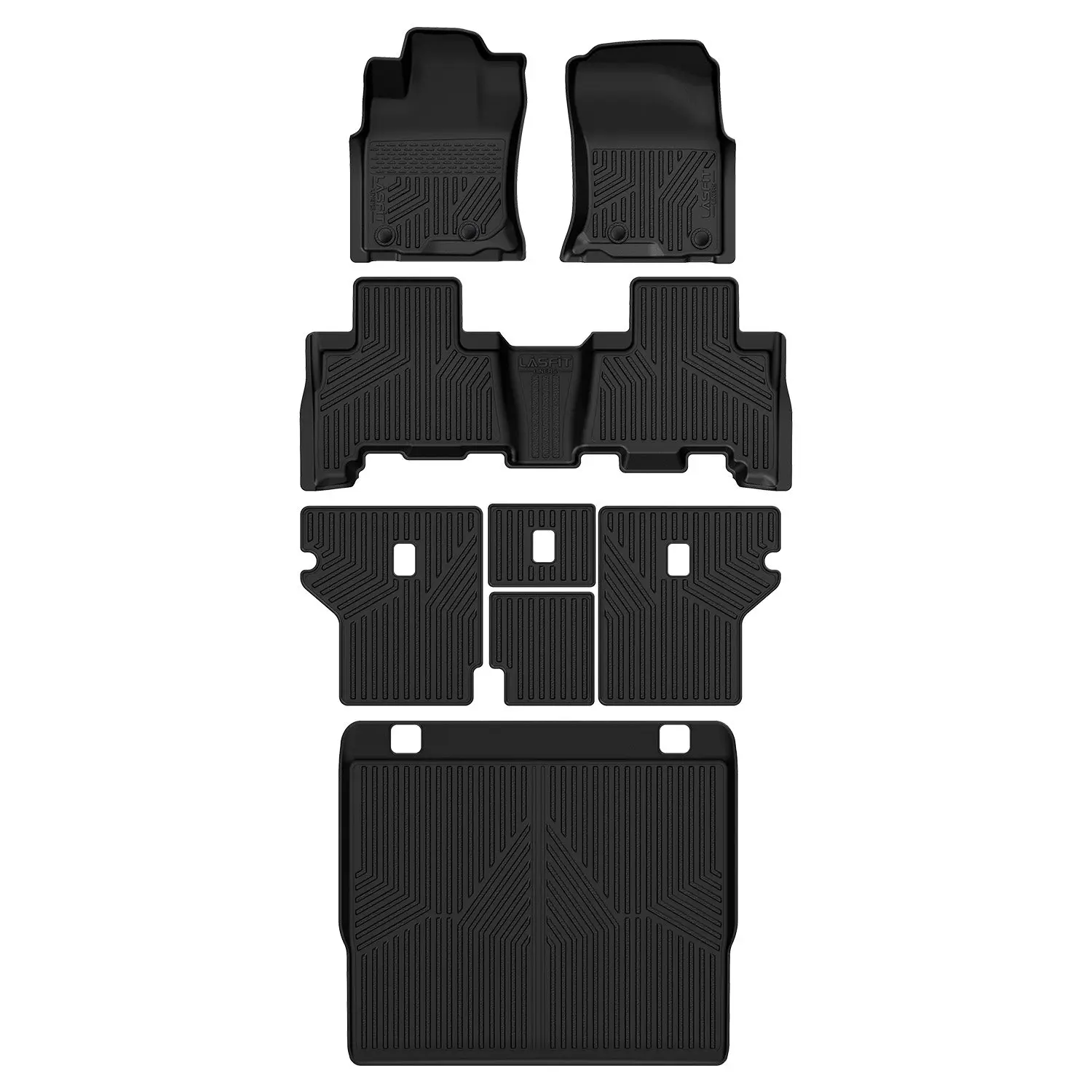 Lasfit fit for 2013-2024 Toyota 4Runner Floor Mats or Cargo Mat or Seatback Mat, Not Fit Equipped Sliding Cargo Tray Option