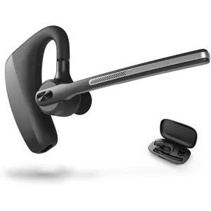2025 Upgraded K18  Headset V5.1  Headset with Dual Mic Noise Canceling& Mute, 16Hrs Talk time Single Ear  Earpiece for  Android Cell Phone Trucker Office Work