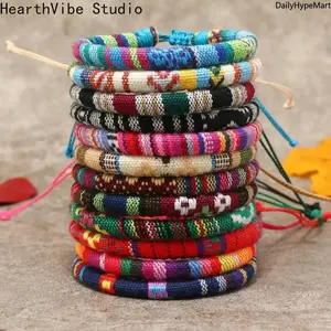 12Pcs Handwoven Lucky Rope Bracelet Set, Boho His & Hers Jewelry