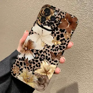Tiger Floral Bow Phone Case, Anti-Drop Wear-Resistant, Compatible with iPhone 11/12/13/14/15/16 Series, Stylish Protective Cover