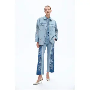 Erika Embroidered Patchwork Jean