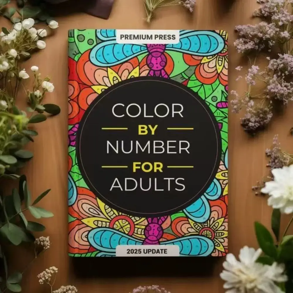 Adult Coloring Book Set, Premium Press, 75 Vibrant Pages, Floral Patterns Flower Coloring Book for Stress Relief & Relaxation, Ideal for Gifting, Durable Design, Perfect for Creative Minds, Adults Coloring Book