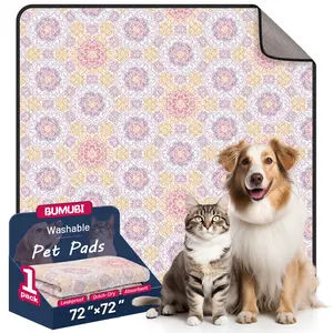 2-Pack Reusable Dog Pee Pads: Super Absorbent, Waterproof & Leak-Proof, Non-Slip, Ideal for Training, Playpens, Crates, Sofas, Cars, Beds & More (Washable)