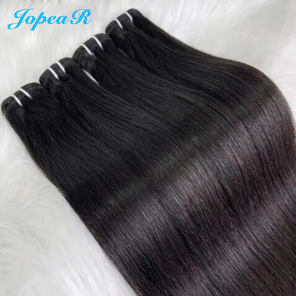 JOPEAR Vietnamese Bone Straight Human Hair Bundles Brazilian 30 40 Inches 100% Unprocessed Virgin Hair Weave Bundle Double Weft Raw Human Hair 1/3/4 PCS Hair Extensions Bundles 16 18 20 22 24 26 28 30 inches #Back To School Human Hair Braiding