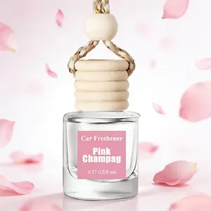 Car Perfume Pink Champag 8mL Air Freshener Aromatherapy Pendant Long Lasting Scent for 60 Days Premium Hanger Car Fragrance