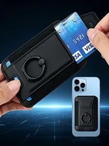 Multi-Functional Portable Lightweight Card Holder with Flap Cover, Magsafe Card Holder, Magnetic Card Bag, iPhone Compatibility, iPhone 13 15 16 17 Pro Stand Case