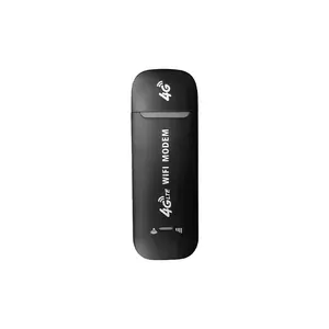 4G LTE Router 4G WiFi Router Black Up to 10 Users Stable Easy Connection USB Plug and Play for Hotspot Micro SIM Card Phone PC