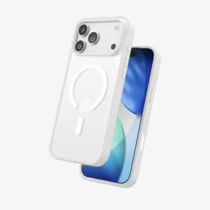 FLOLAB Surtect Tri-Fusion MagSafe Compatible Case – for iPhone 17 Series (White Frost)