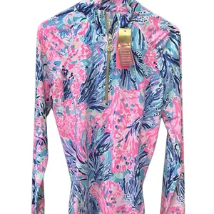 Lilly Pulitzer X Meryl Quarter Zip LuxLetic Jacket Size Small