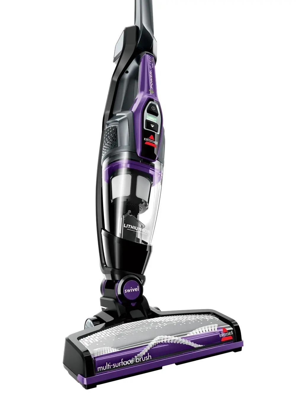 BISSELL PowerLifter Ion Pet Cordless Stick Vacuum, Carpet, Area Rugs, Hard Floor, Upholstery, 2 Way Fold Handle, Freestanding, Removeable Hand Vac, 3191, Purple