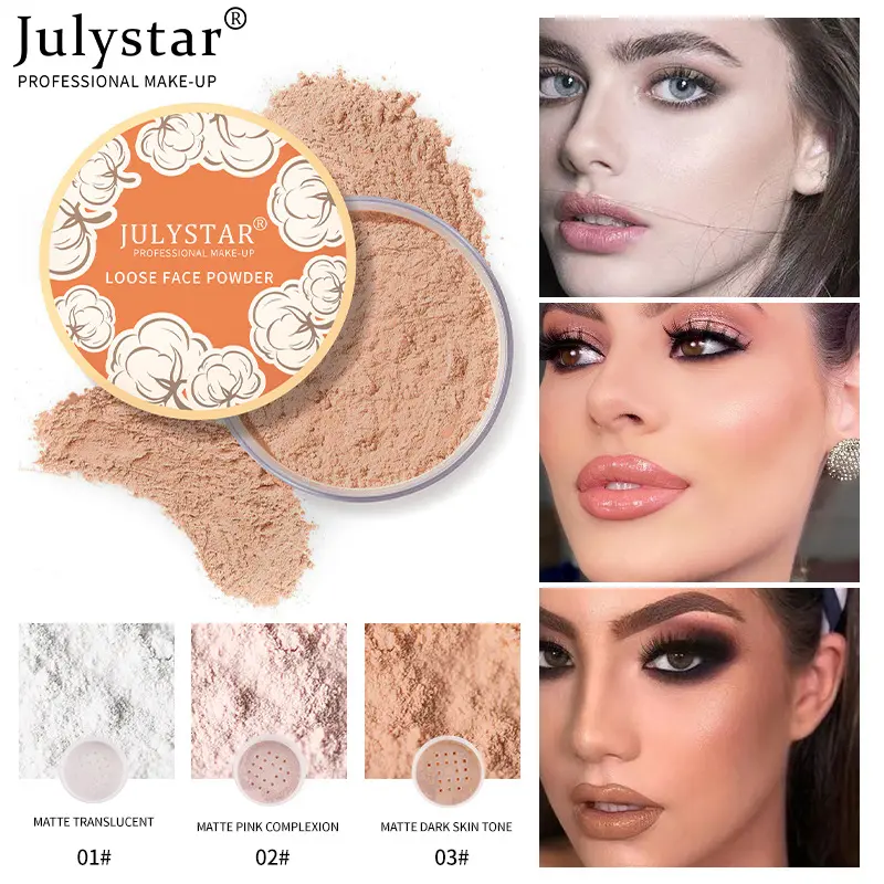 Long-Lasting Waterproof Matte Setting Powder, Lightweight Oil Control Facial Powder, Portable Multi-Purpose Makeup Essential, Waterproof Finishing Powder