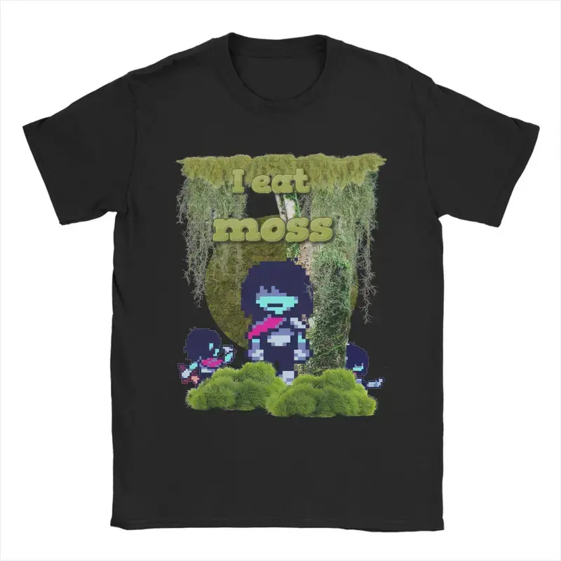 Essential Clean Fit Tee 2026 Oversized Graphic Tee I Eat Moss Kris Deltarune Apparel Men Women T Shirts Pure Cotton Tee New Arrival  T-shirt Clothing