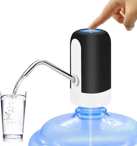 Portable USB Charging Water Dispenser for 5 Gallon Bottle BPA-Free Electric Pump with Rechargeable Battery for Camping Kitchen Workshop Garage
