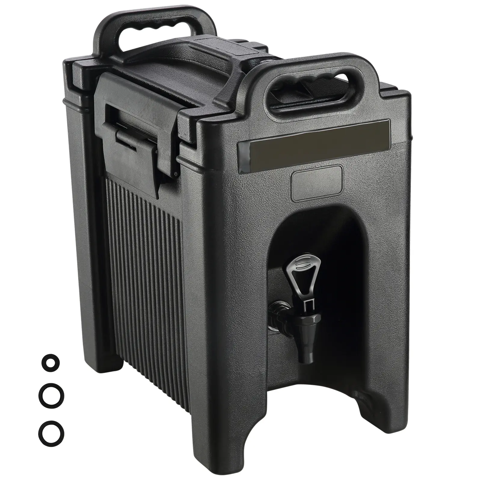 Insulated Beverage Dispenser, 2.5 Gallon, Food-grade LDPE Hot and Cold Beverage Server, Thermal Drink Dispenser Cooler with 0.9 in PU Layer Two-Stage Faucet Handle, for Restaurant Drink Shop