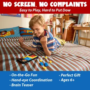 GiiKER Screen-Free Sliding Puzzle Game for Kids & Adults | Stress Relief | Brain Teaser | Boost Logic & Focus  | Travel-Friendly Toy Gift