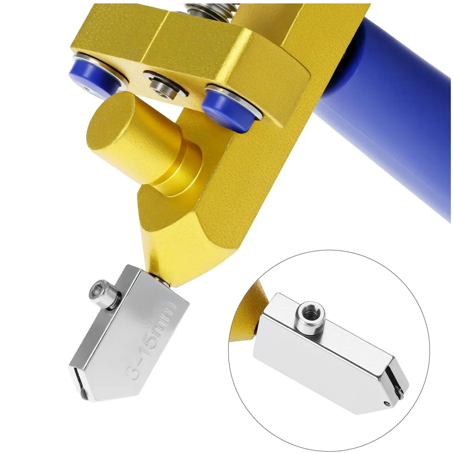 Integrated glass cutting tool for tiles, handheld cutting knife, mirror and wall tile cutting tool diy kit 2-in-1 cutter