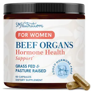 Women's Beef Organ Supplement for Hormone Health & Energy Support - 100% Grass Fed & Pasture Raised - 60 Capsules