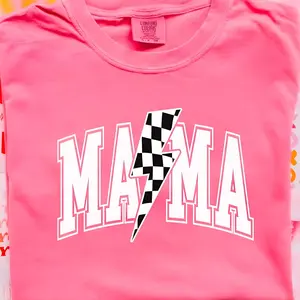 Mama Lightening Bolt T-shirt , Sweatshit, Hoodie - Retro Style - All Sizes & Colors - Motherhood Gifts