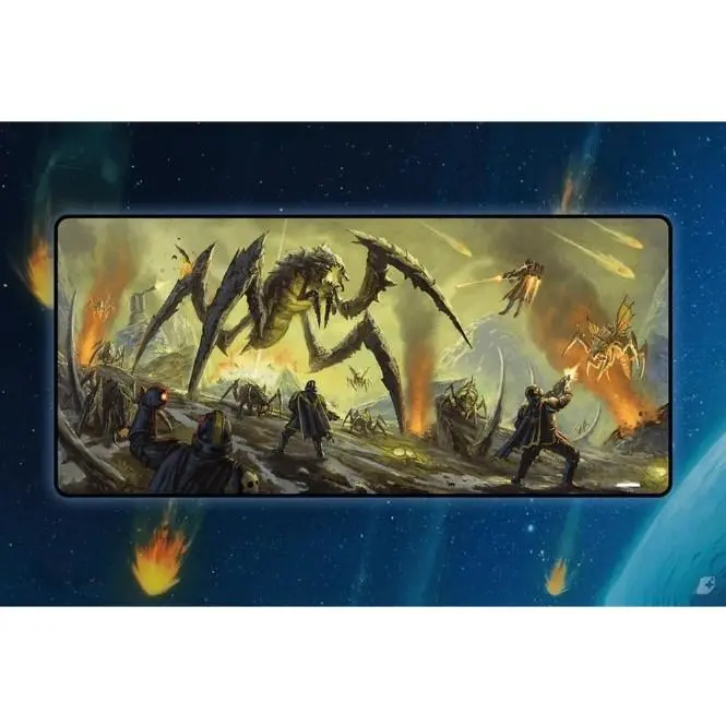 Helldivers 2 Inspired Desk Mat, Terminids Desk Mat, Alien Invasion Mouse Pad, Bug Hunt Gamer Mat, Sci-Fi Game Desk Decor, Perfect Gift for Helldivers Fans