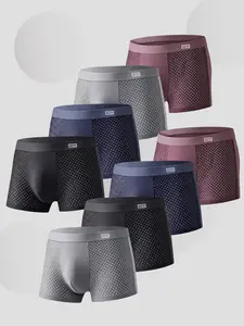 Bamboo underwear man Mesh Breathable Men's boxer shorts Fashionable comfortable Casual Men's briefs Polychromatic combination Men's underpants Menswear