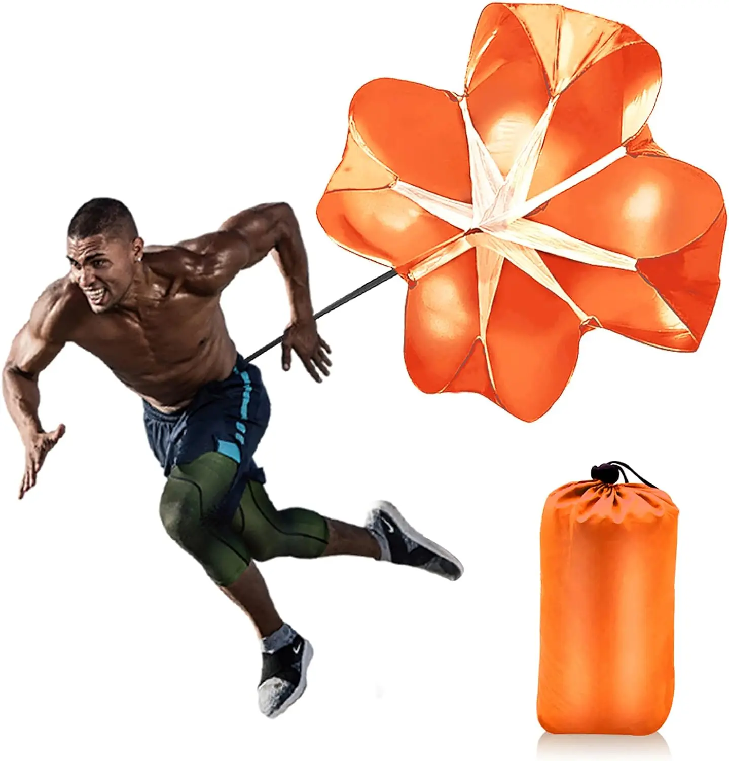 Speed Training Parachute, 1 Count Speed Resistance Parachute with Adjustable Strap, Agility Training Equipment For Football Running, Running Essential