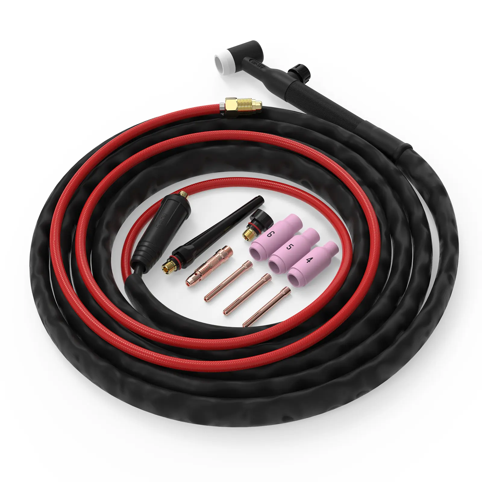 TOOLIOM 150A Lift TIG Torch, 13ft Air-Cooled Argon Welding Gun - 10-25mm² Dinse Connector, Compatible with TOOLIOM TL-135S, TL-135S PRO, ARC-135PRO and MIG-135 PRO Welder