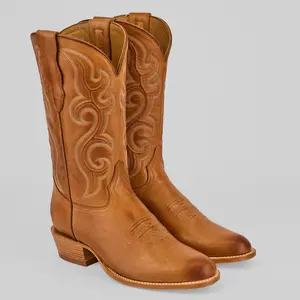 Boney - Clayton Honey - Roper Toe Mens Boots