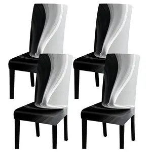 New Printed Chair Covers, Dining Chair Slipcover, Perfect for Dining Rooms, Kitchens, Banquet Halls, Bedrooms, Offices, Living Rooms, Dormitories, Homes