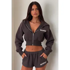 Series 10 Cropped Jacket - Charcoal