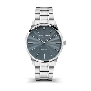 Kenneth Cole New York Men's 3-Hand Blue Dial Br acelet Watch