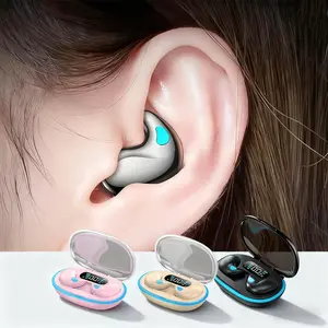 Invisible Sleep Wireless Earbuds, Effortless Comfort 5.3 Headphones, Bluetooth-compatible Connectivity, Lithium-ion Battery, Compatible with PC & Laptop, Audio